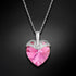 Серебряный кулон "Купидон (Rose AB)" с кристаллами Swarovski™